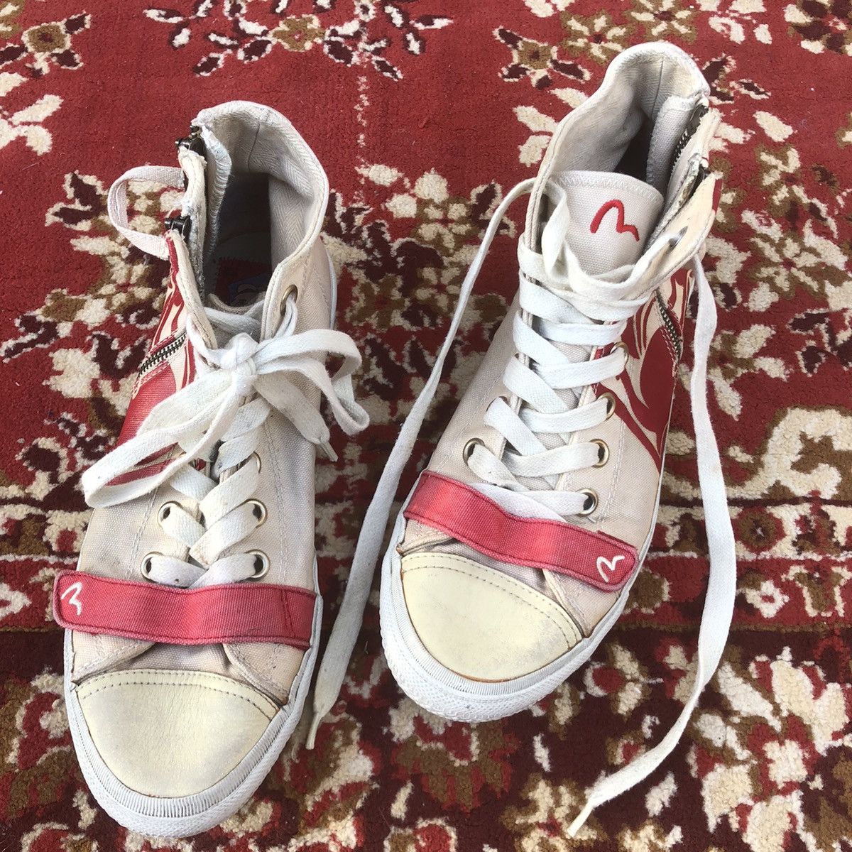 Evisu × Vintage Vintage Evisu high Top Sneakers Size US 10.5 / EU 43-44 - 2 Thumbnail