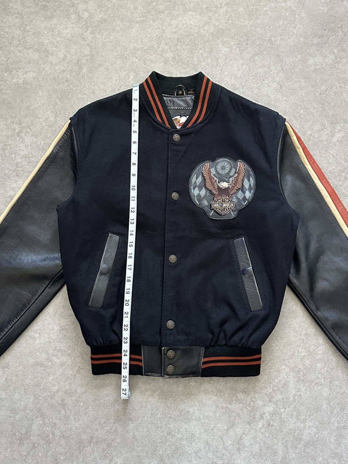 Harley Davidson Vintage Harley Davidson Leather Jacket Varsity Biker Style Size US S / EU 44-46 / 1 - 6 Thumbnail