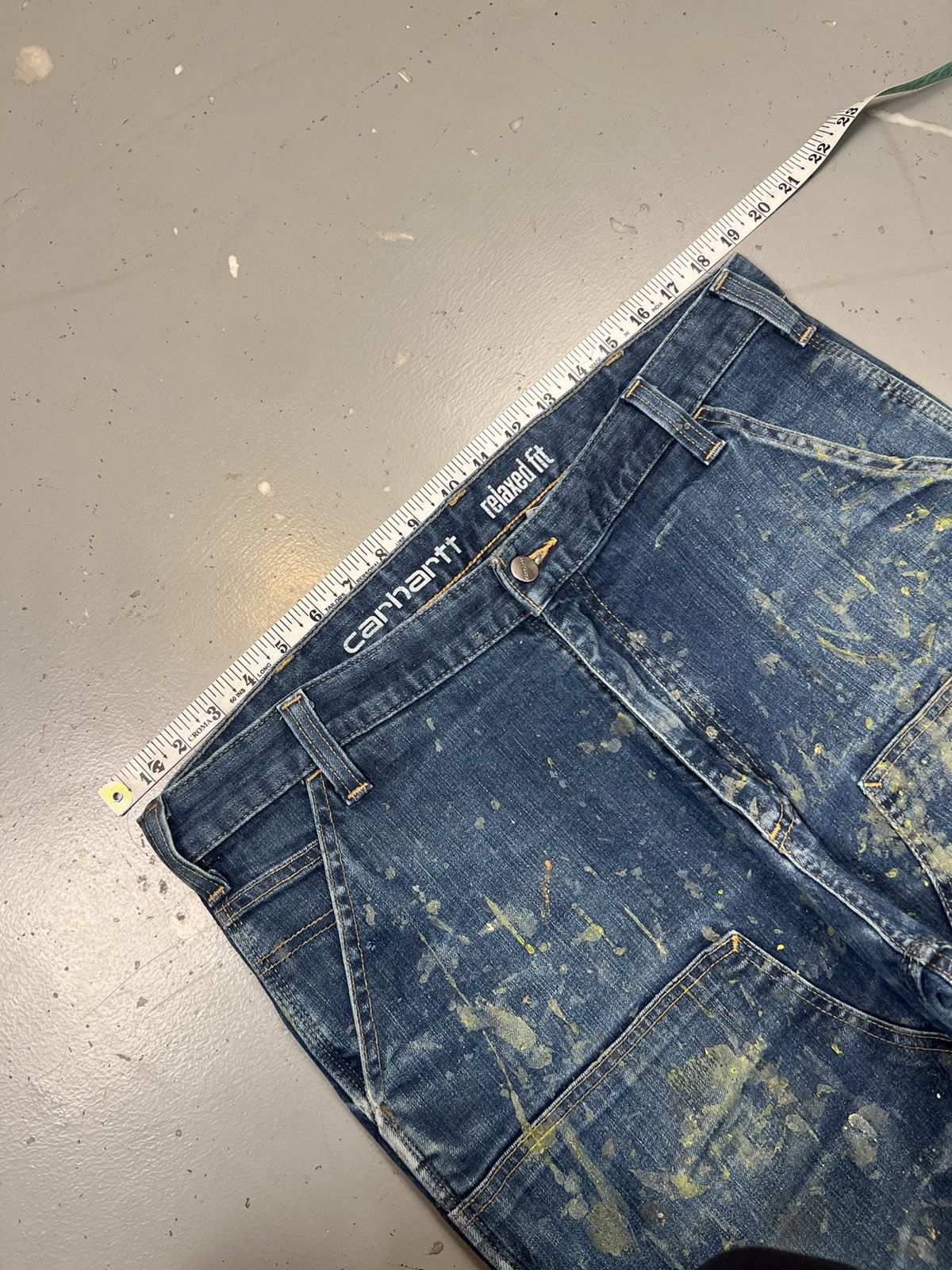 Carhartt Vintage Carhartt double knee paint splatter workwear denim Size US 38 / EU 54 - 6 Thumbnail