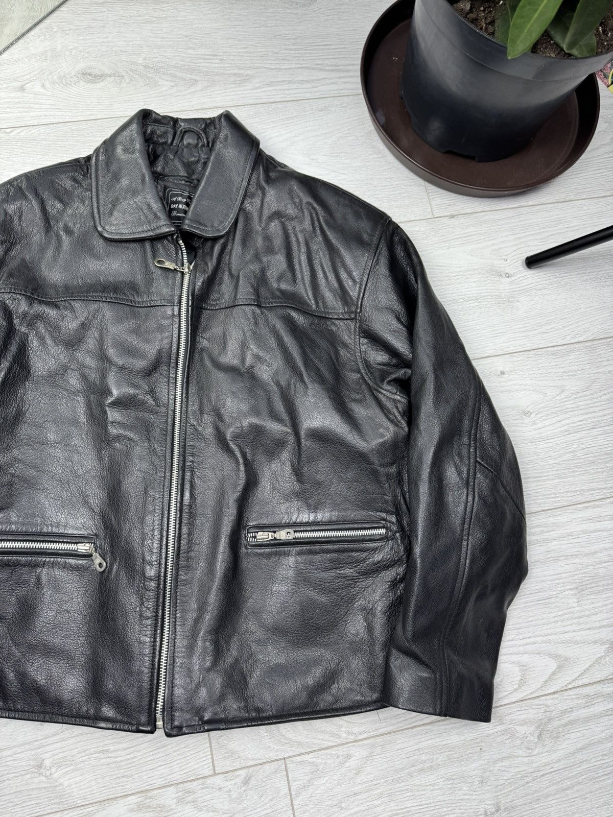Leather Vintage Avantgarde Biker Cropped Leather Jacket Size US S / EU 44-46 / 1 - 3 Thumbnail