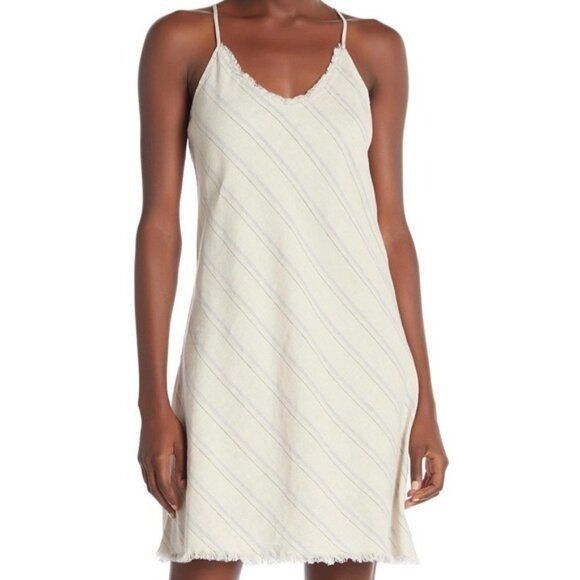 ATM Anthony Thomas Melillo ATM Anthony Thomas Melillo Dress S Mini Linen Cotton Striped Size S / US 4 / IT 40 - 1 Thumbnail