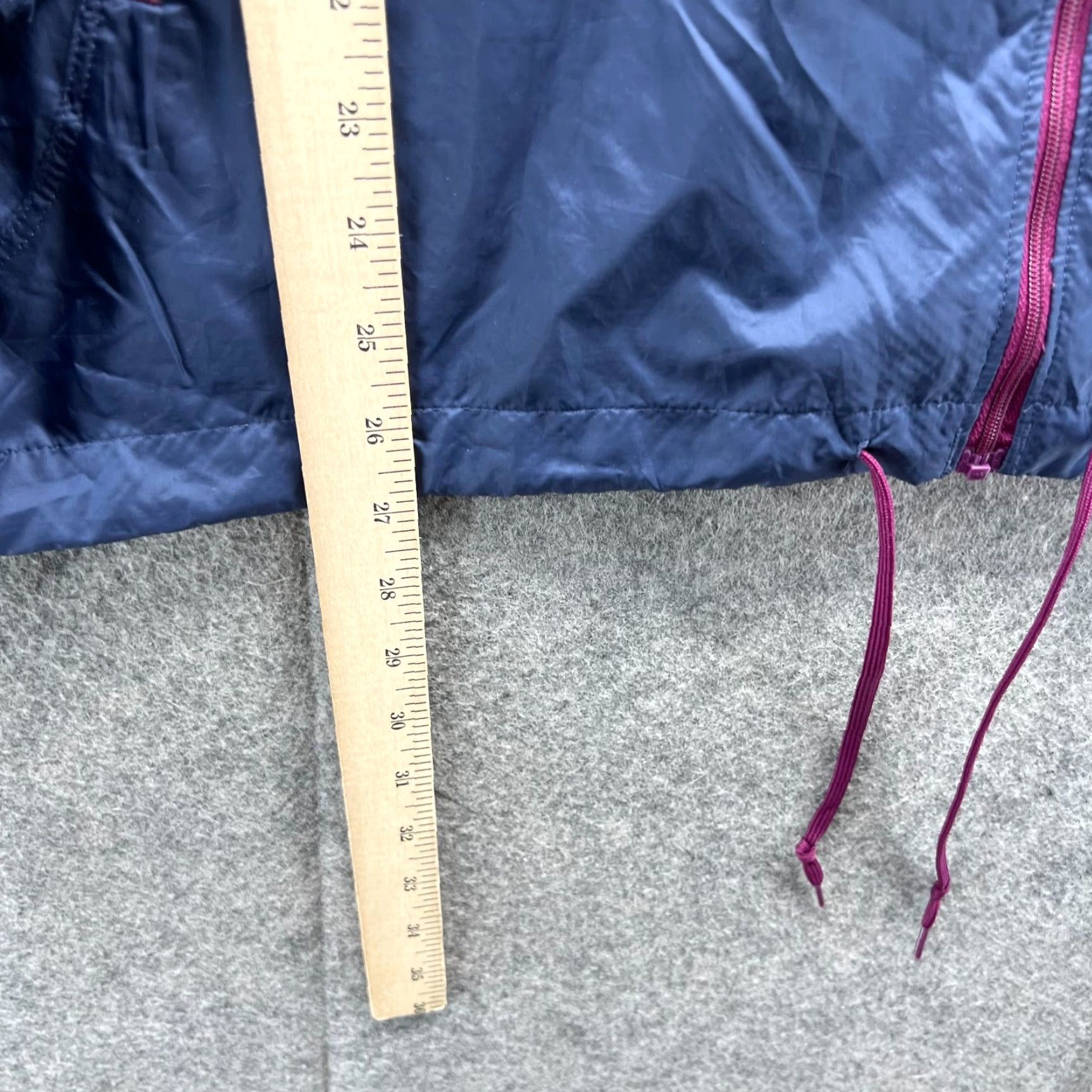 Pinko Columbia Jacket Women Large Purple Windbreaker Full Zip Anorak Hoodie Vtg Size L / US 10 / IT 46 - 7 Thumbnail