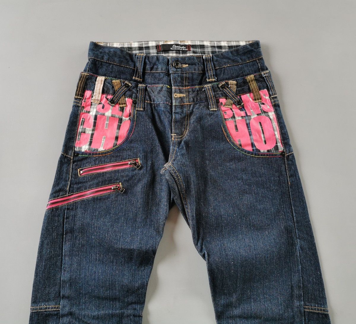 14th Addiction Dominate Double Waist Zipper Denim Jeans Size US 31 - 2 Thumbnail