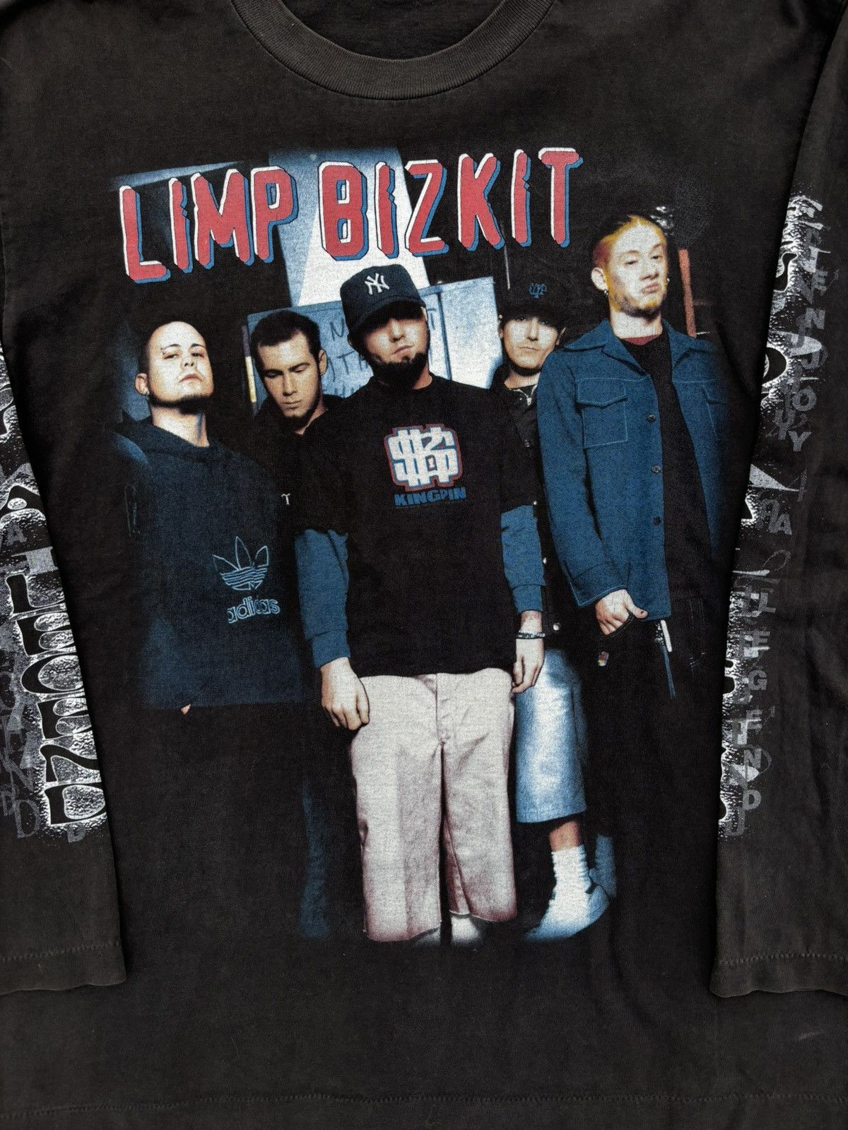 Band Tees RARE Vintage 90s Limp Bizkit Enjoy A Legend LS Band T Shirt Size US L / EU 52-54 / 3 - 2 Thumbnail