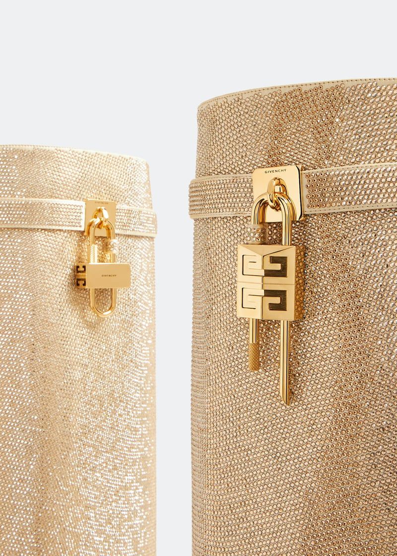 Givenchy o1w1db10525 Shark Lock Pant Boots in Gold Size US 9 / IT 39 - 4 Thumbnail