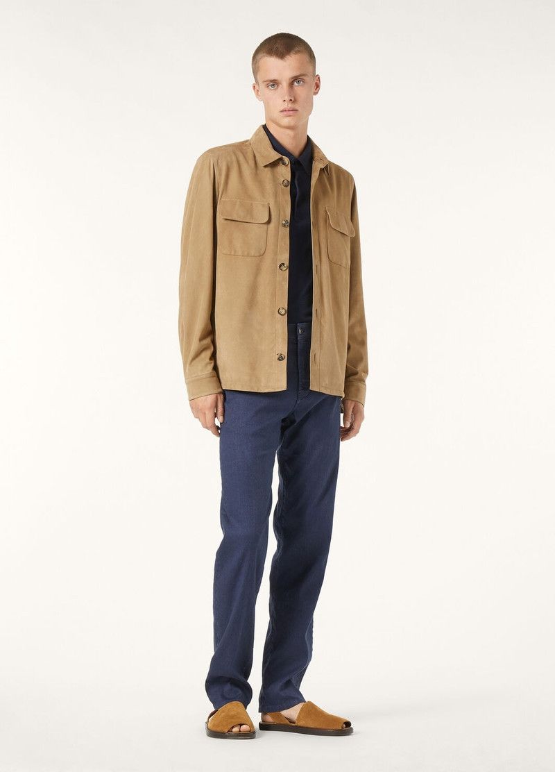Loro Piana o1w1db10226 FAP3922 Overshirt in Brown Size US L / EU 52-54 / 3 - 2 Thumbnail