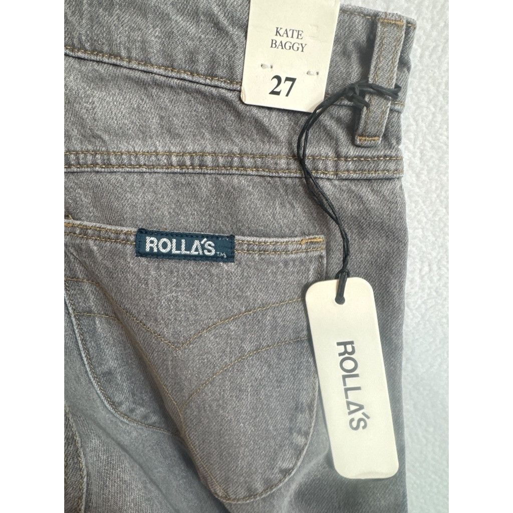 Designer NWT Rolla’s Kate Baggy Jeans Stone Grey 27 $149 – Sold Out Size 27" / US 4 / IT 40 - 12 Thumbnail