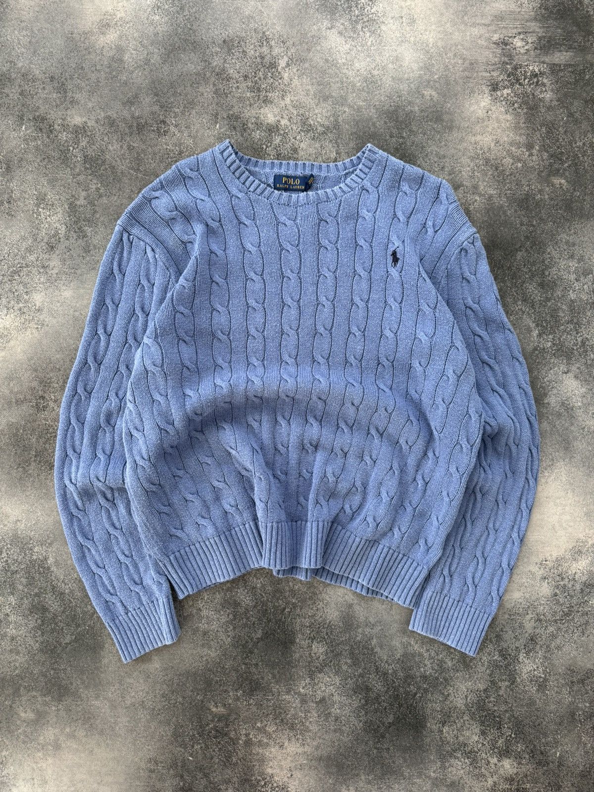 Polo Ralph Lauren Vintage Polo Ralph Lauren Cable Knit Sweater Size US XL / EU 56 / 4 - 1 Thumbnail