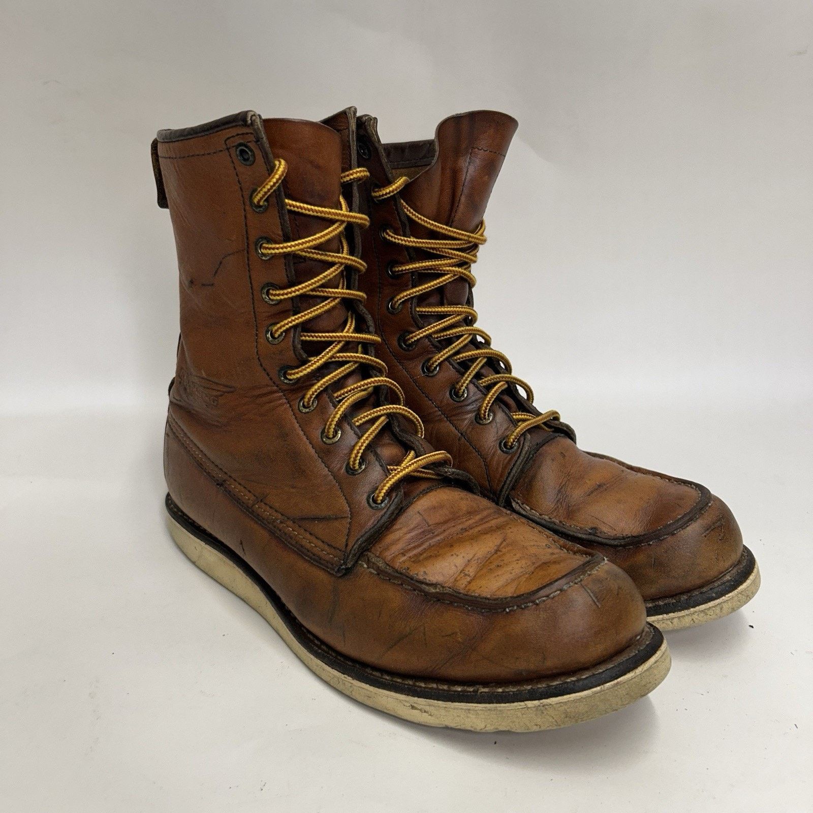 Red Wing Red Wing 10877 8” Leather Moc Toe Heritage Boots “Brown” Size US 10 / EU 43 - 1 Thumbnail