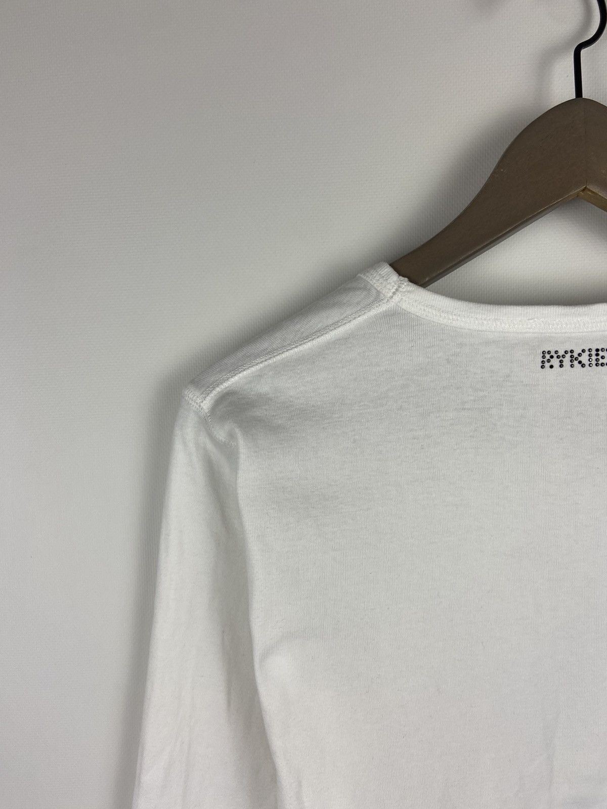 Designer × Sonia Rykiel Sonia Rykiel White Long Sleeve Graphic Tee "Lady" Blouse Size XL / US 12-14 / IT 48-50 - 14 Thumbnail