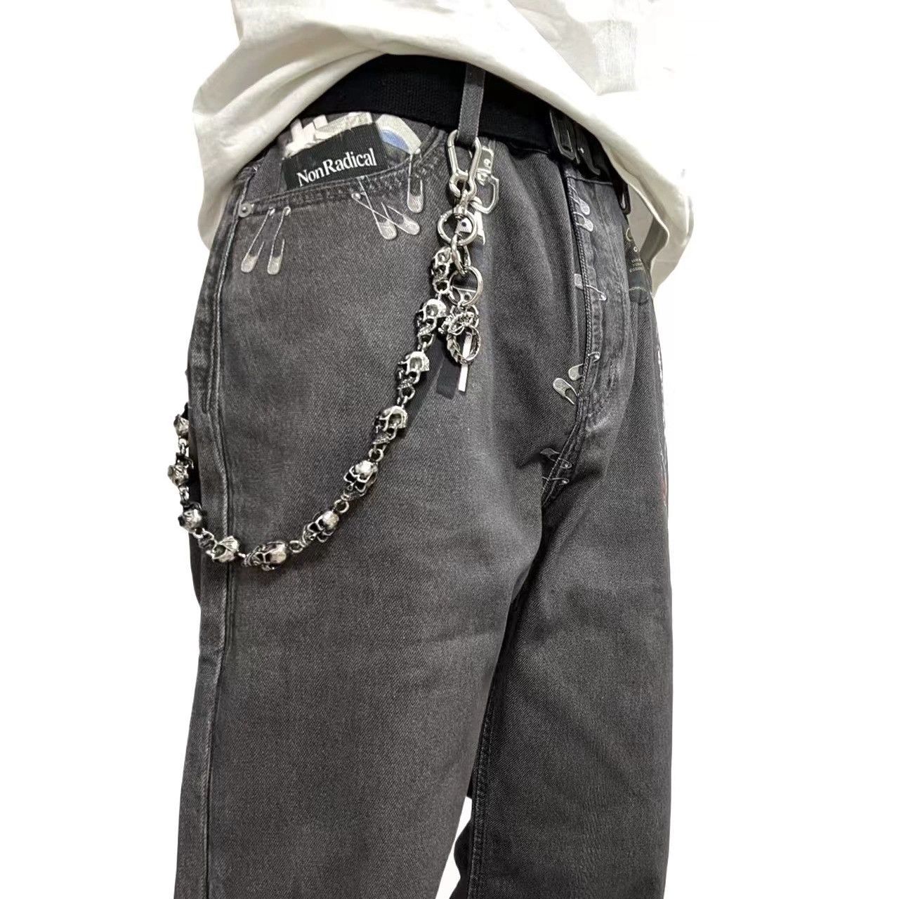 Vintage Retro hip-hop punk style jeans waist chain Size ONE SIZE - 5 Thumbnail