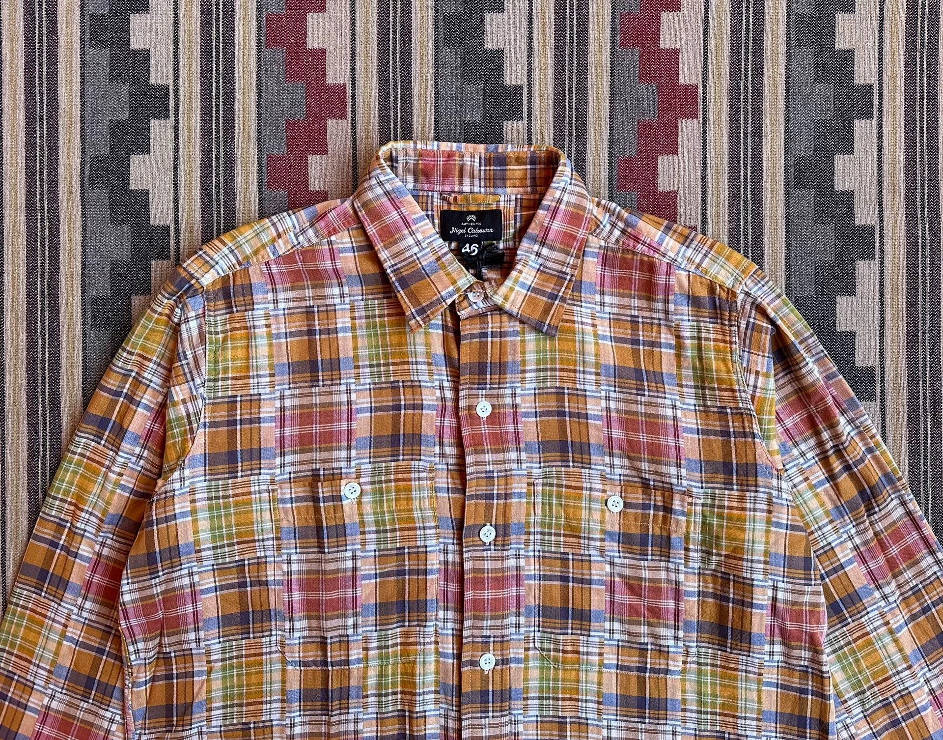 Nigel Cabourn NIGEL CABOURN BIG SHIRT Check Oversized Long Sleeve Size US S / EU 44-46 / 1 - 3 Thumbnail
