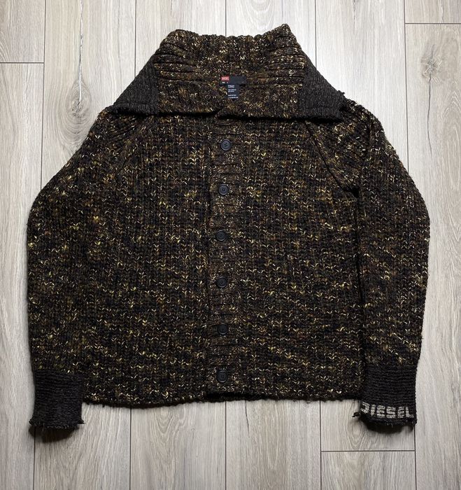 Diesel Diesel Vintage Distressed Style Heavy Knit Wool Sweater