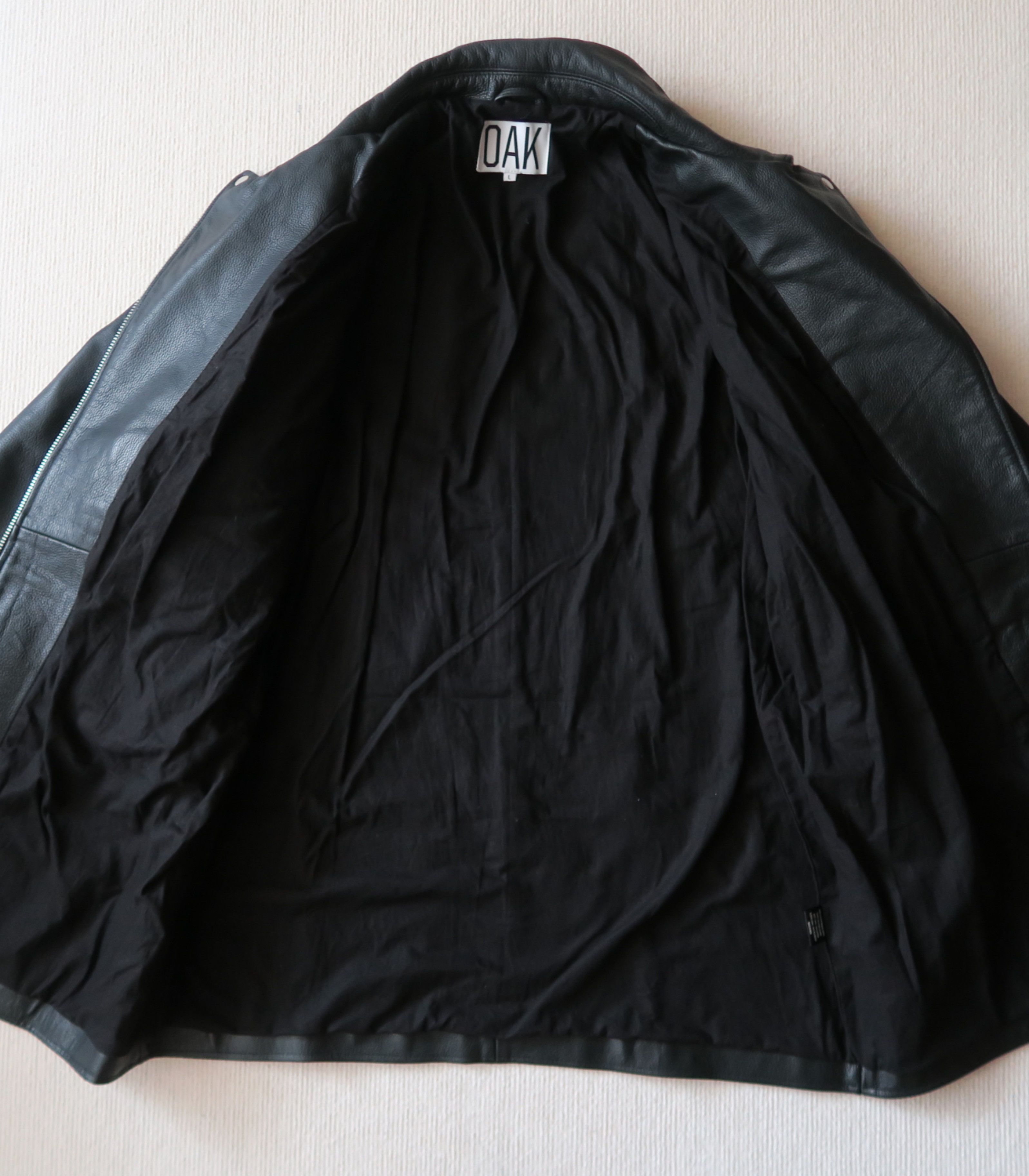 OAK Oak NYC Biker Rigger Long Leather Jacket Size US L / EU 52-54 / 3 - 9 Thumbnail