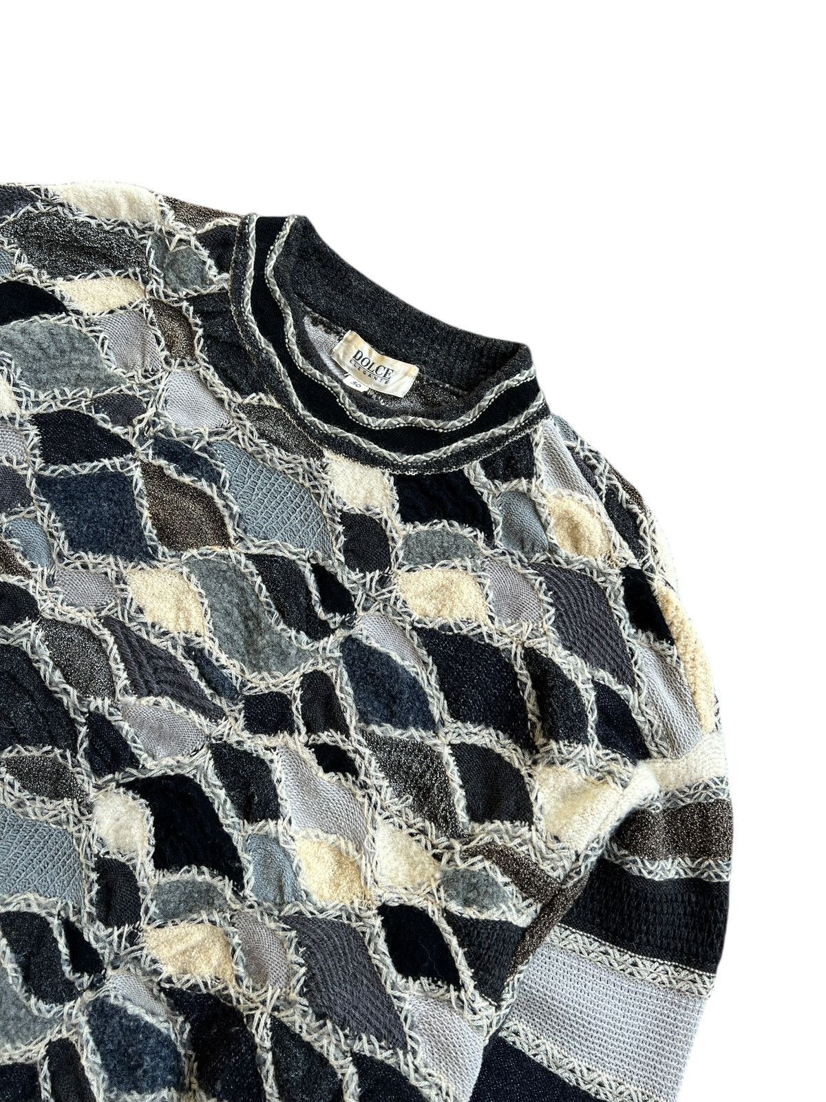 Japanese Brand Vintage 90s Dolce ‘Elegante” Cable Knit Sweater Size US XL / EU 56 / 4 - 3 Thumbnail
