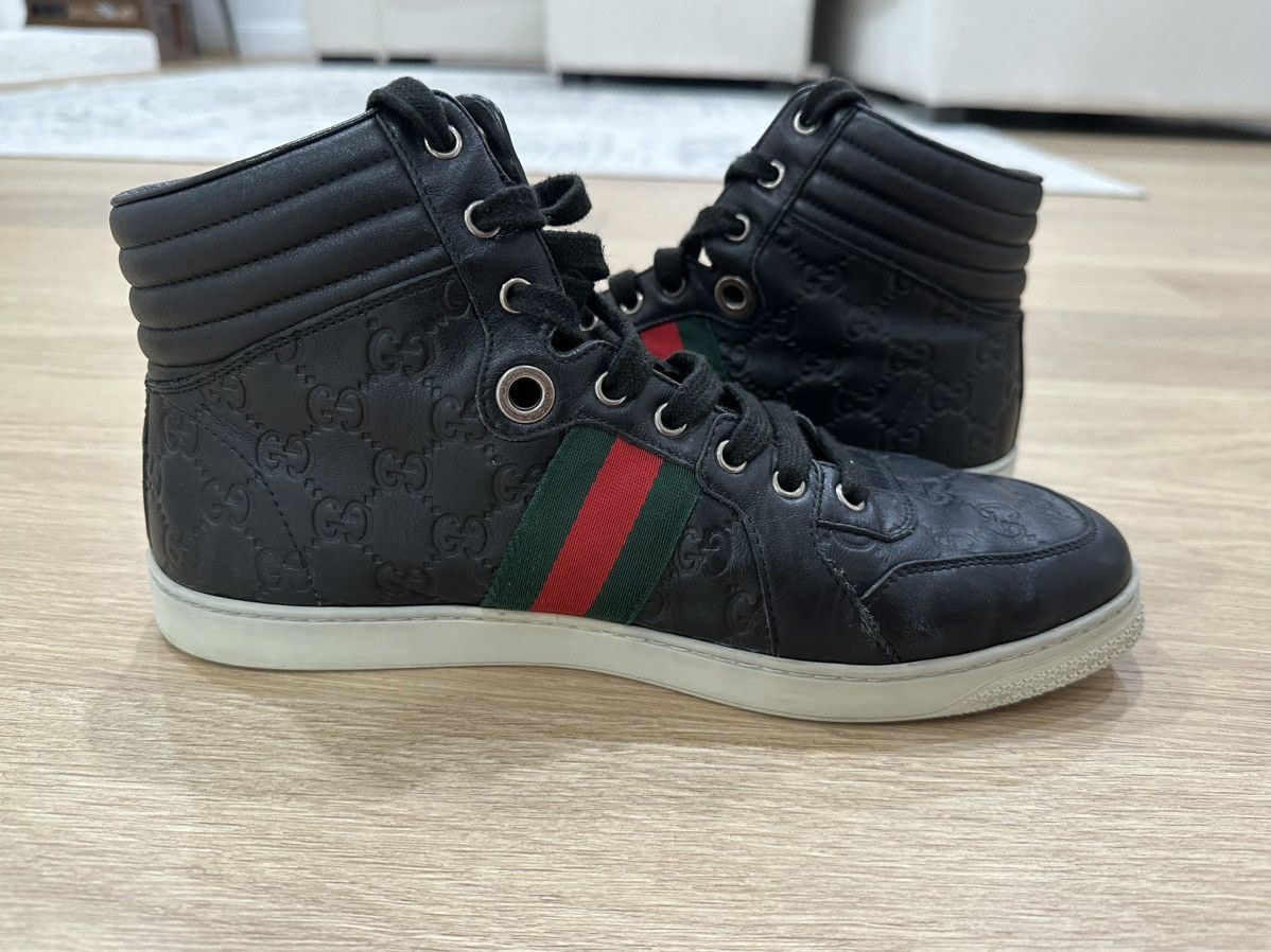 Gucci Gucci Web Accent Leather Sneakers Size US 9.5 / EU 42-43 - 5 Thumbnail