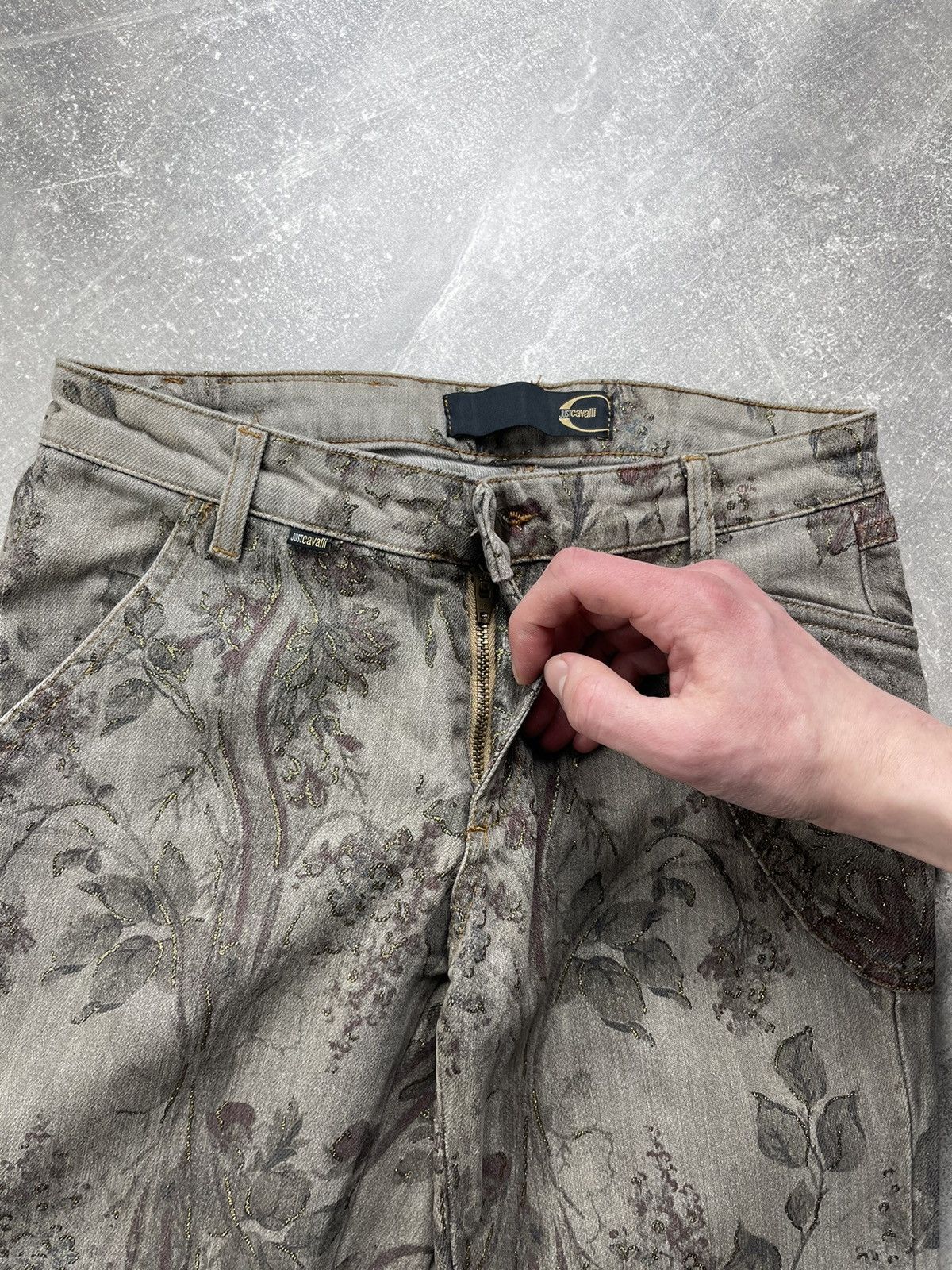 Just Cavalli Roberto Cavalli Just Cavalli Floral Printed Jeans Size 26" / US 2 / IT 38 - 5 Thumbnail