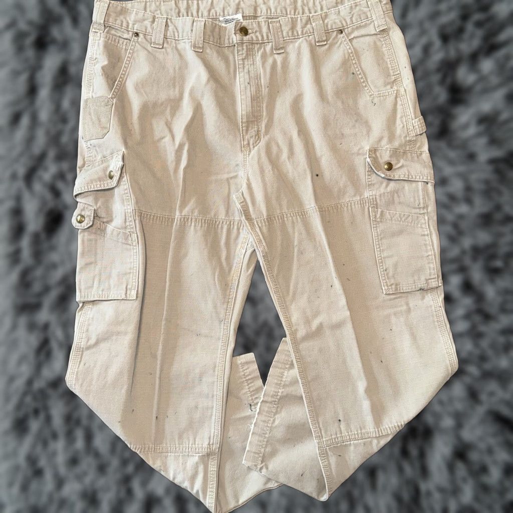 Carhartt Carhartt Pants Men’s 44x30 Cargo Ripstop Double Knee Relaxed Fit Work DES B342 Size US 44 / EU 60 - 1 Thumbnail