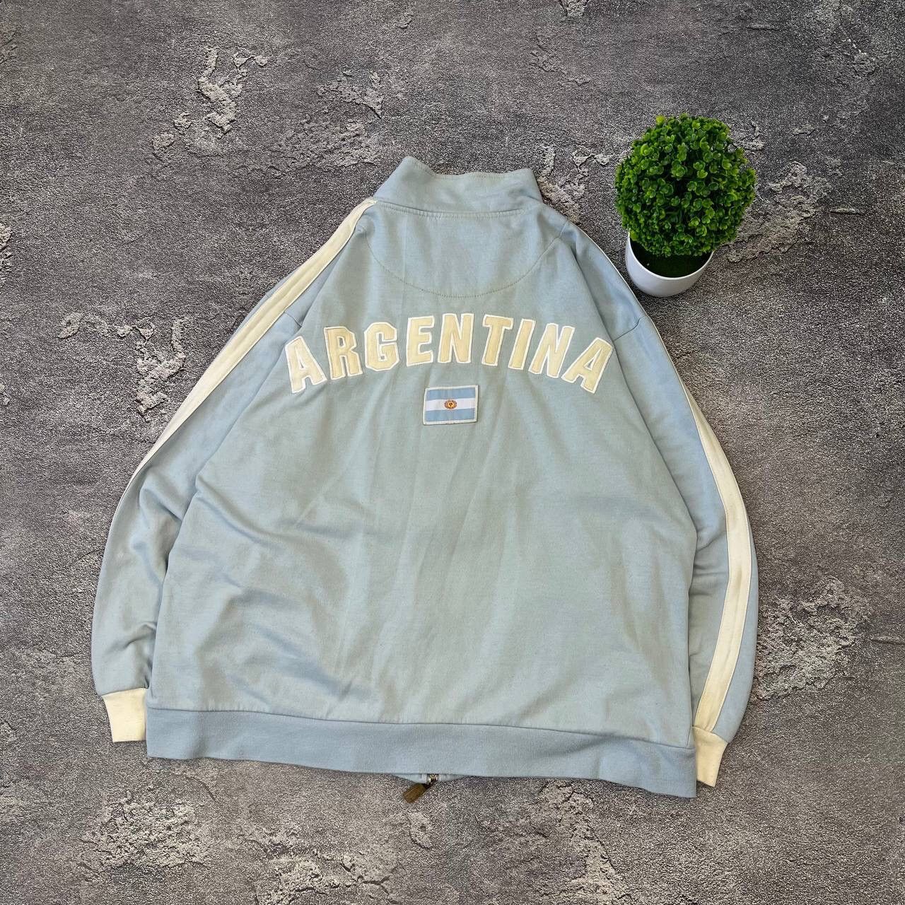 Japanese Brand × Vintage Vintage Argentina Team🇦🇷 #10 Boxy Olympi Zip Jacket Y2k Size US L / EU 52-54 / 3 - 22 Thumbnail