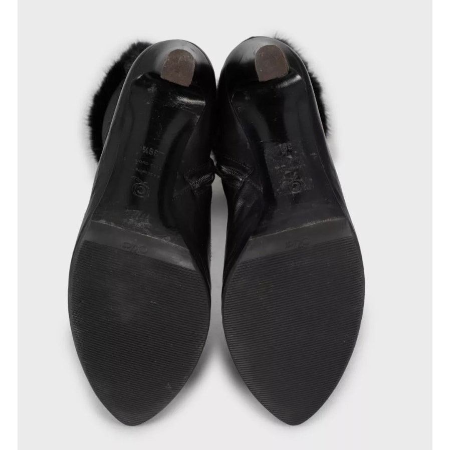 Alexander McQueen Alexander McQueen Black Suede Fur Trim Boots - EU 39.5 Size US 9.5 / IT 39.5 - 5 Thumbnail