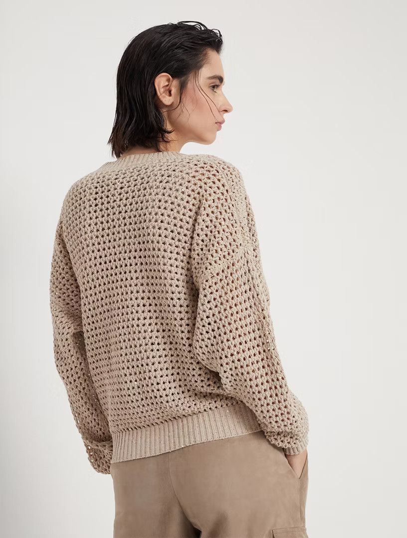 Brunello Cucinelli o1la1rc1a0425 Cardigan in Camel Size M / US 6-8 / IT 42-44 - 4 Thumbnail