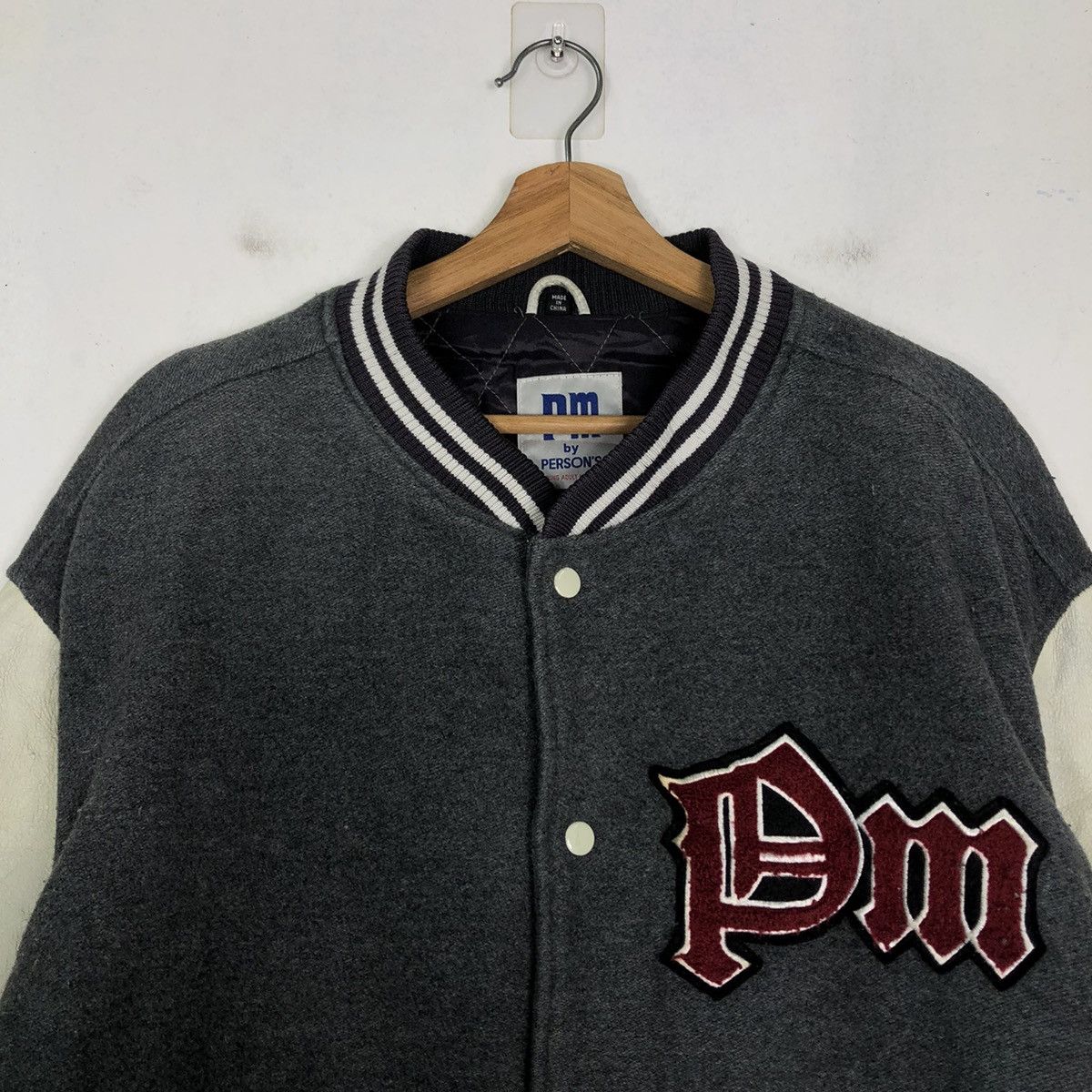 Vintage 🔥90’s Vintage Leather Varsity Jacket PM by Persons Japan Size US L / EU 52-54 / 3 - 13 Thumbnail