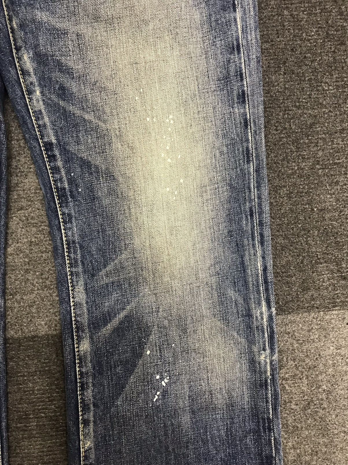 Japanese Brand 💥Insane 90s Style💥Red Card Stone Wash Fades Denim F454 Size US 32 / EU 48 - 6 Thumbnail