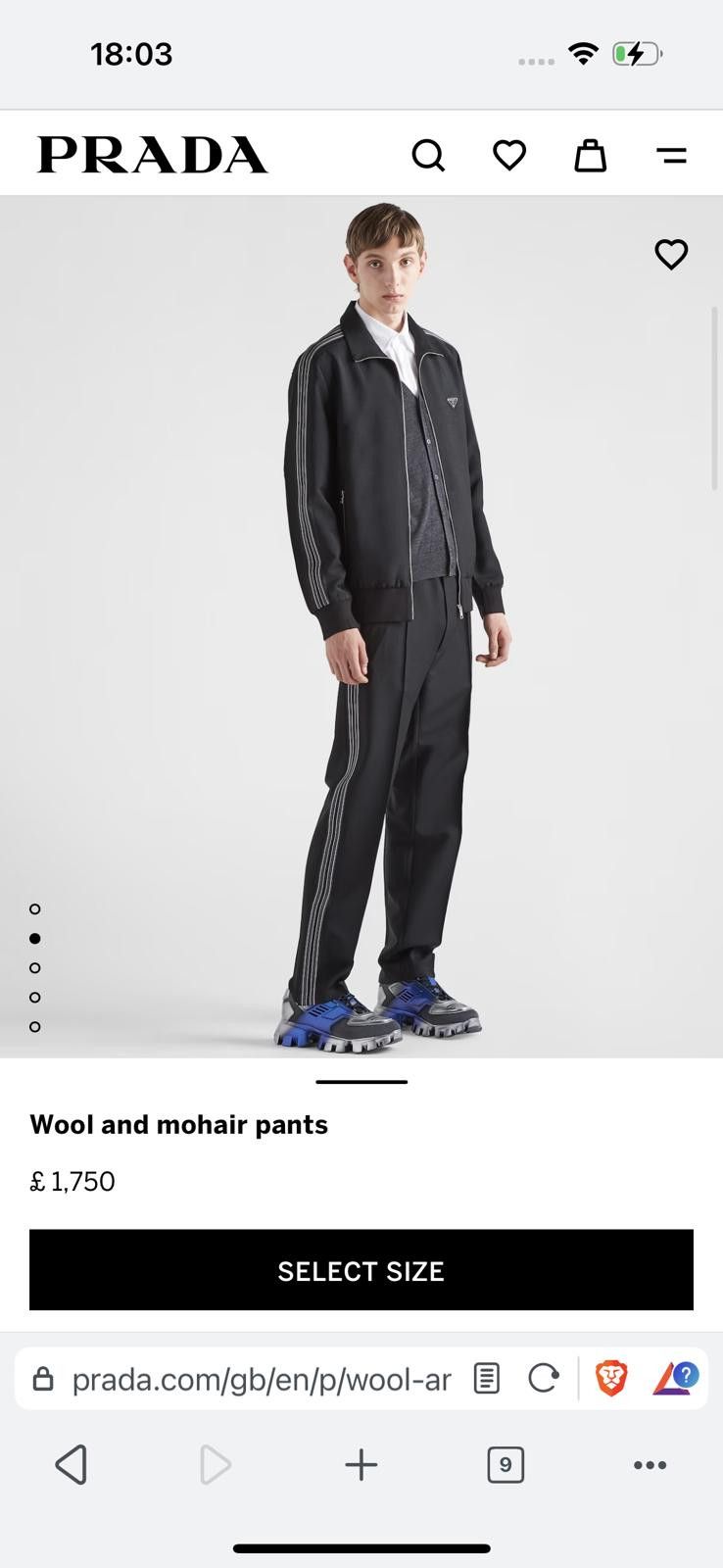 Prada Prada Milano 2022 Mohair & Wool Striped Logo Trousers IT50 L Size US 34 / EU 50 - 3 Thumbnail
