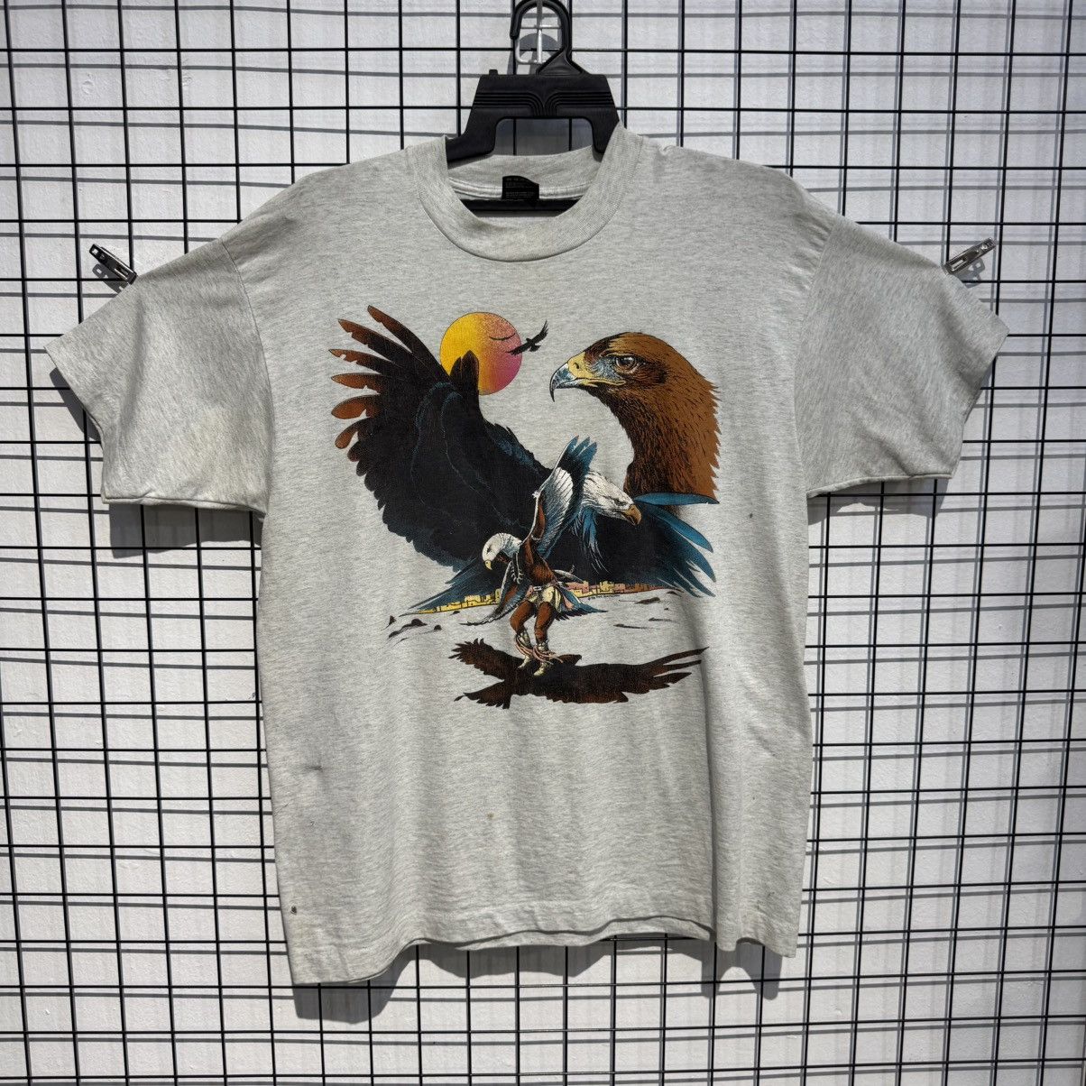 Other Vintage 90s Native American Bald Eagle Sportswear T-Shirt Size US XL / EU 56 / 4 - 2 Thumbnail