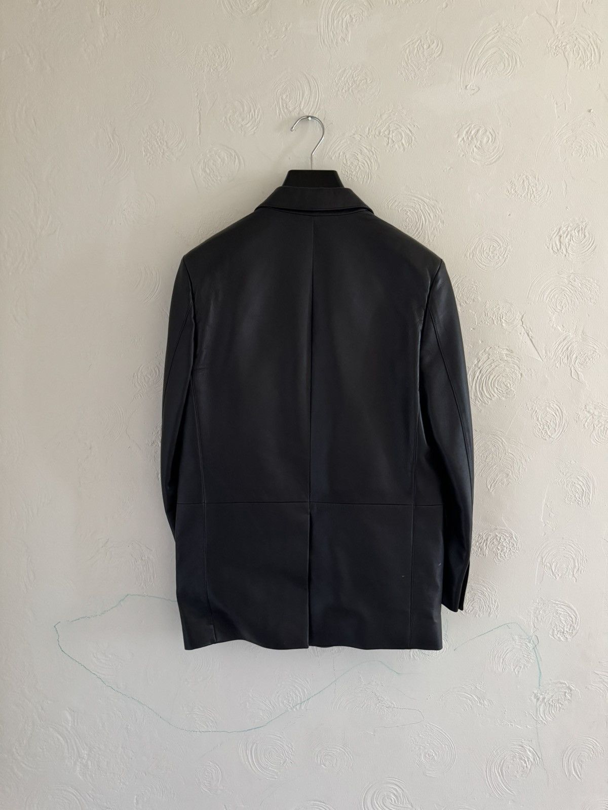 Celine × Hedi Slimane Celine SS19 Black Lambskin Rectangle Jacket Size 34R - 10 Thumbnail