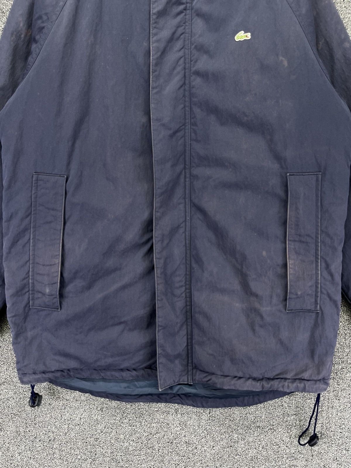 Lacoste Vintage Lacoste Hooded Trashed Zip Up Jacket Size US L / EU 52-54 / 3 - 6 Thumbnail