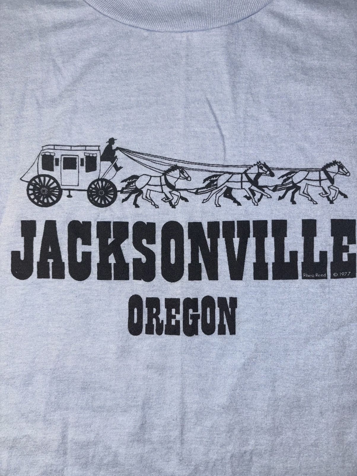 Vintage Rare 1977 Vintage Hanes 50-50 Jacksonville Oregon Mens XL Size US XL / EU 56 / 4 - 2 Thumbnail