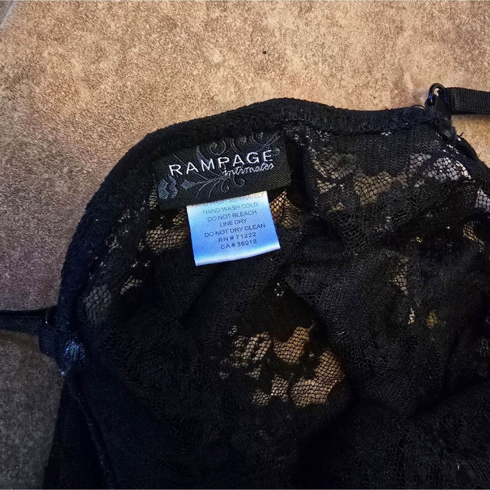 Other Black | RAMPAGE | Laced Lingerie Nightie Size ONE SIZE - 3 Thumbnail