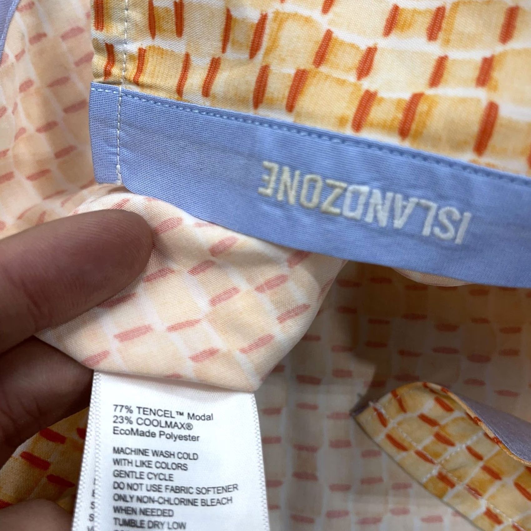 Tommy Bahama Tommy Bahama Shirt Mens L Orange Coconut Point Fade Away Geo IslandZone NWT Size US L / EU 52-54 / 3 - 7 Thumbnail