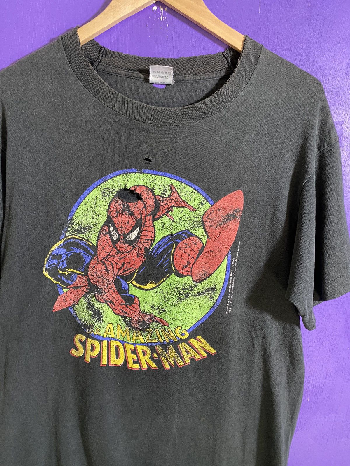 Marvel Comics × Vintage Vintage 1991 Marvel comics amazing Spider-Man t-shirt Size US L / EU 52-54 / 3 - 3 Thumbnail