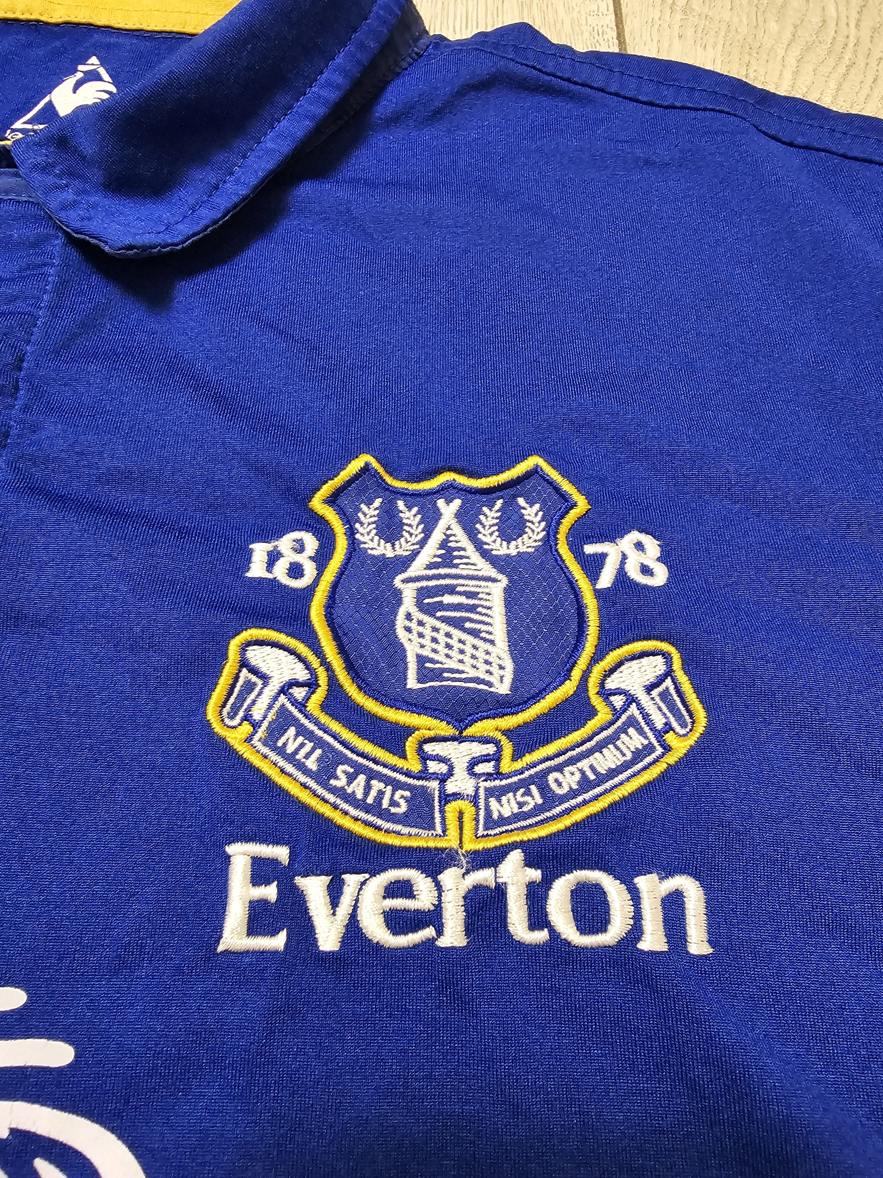 Vintage EVERTON 2011 2012 HOME FERGUSON FOOTBALL SHIRT SOCCER JERSEY Size US M / EU 48-50 / 2 - 4 Thumbnail