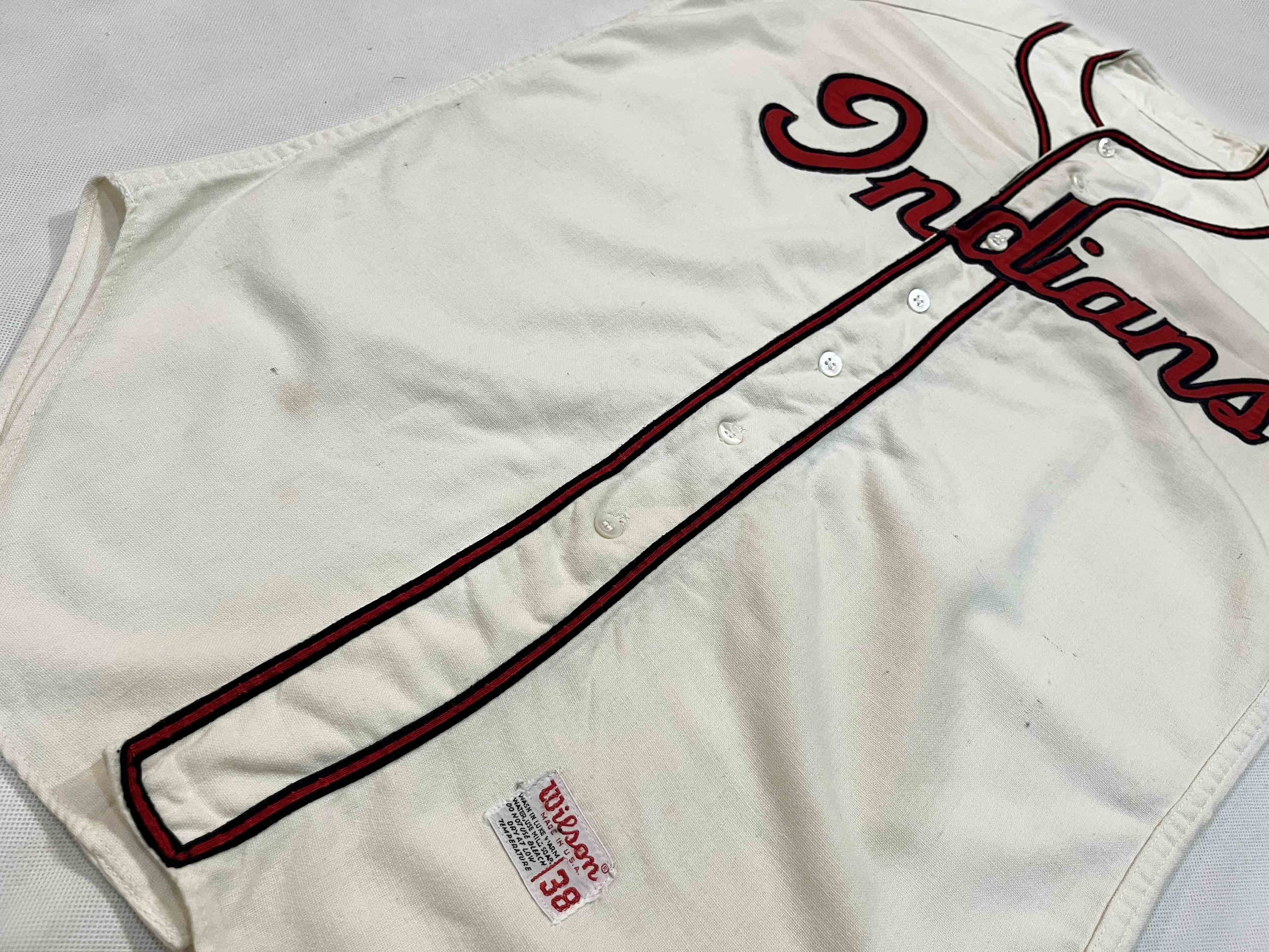 Wilson Vintage Wilson MLB Cleveland Indians #4 Baseball Jersey Size US M / EU 48-50 / 2 - 7 Thumbnail