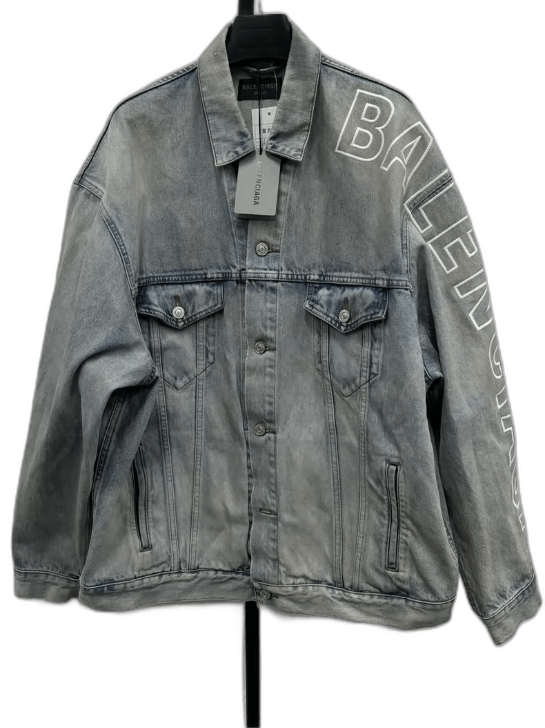 Balenciaga Long Sleeve Denim Jacket-yf