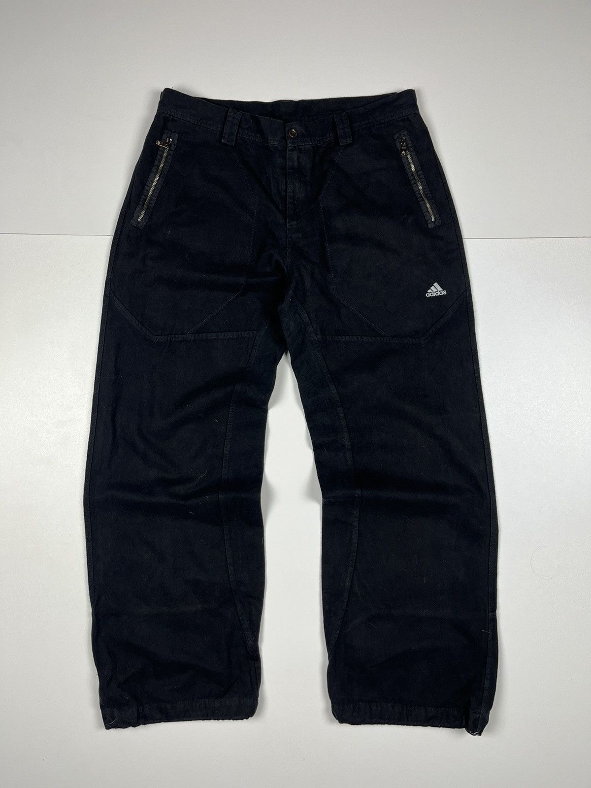 Adidas Adidas Y2K Vintage Baggy Skiboarding WinterSnow Pants Black Size US 34 / EU 50 - 1 Thumbnail