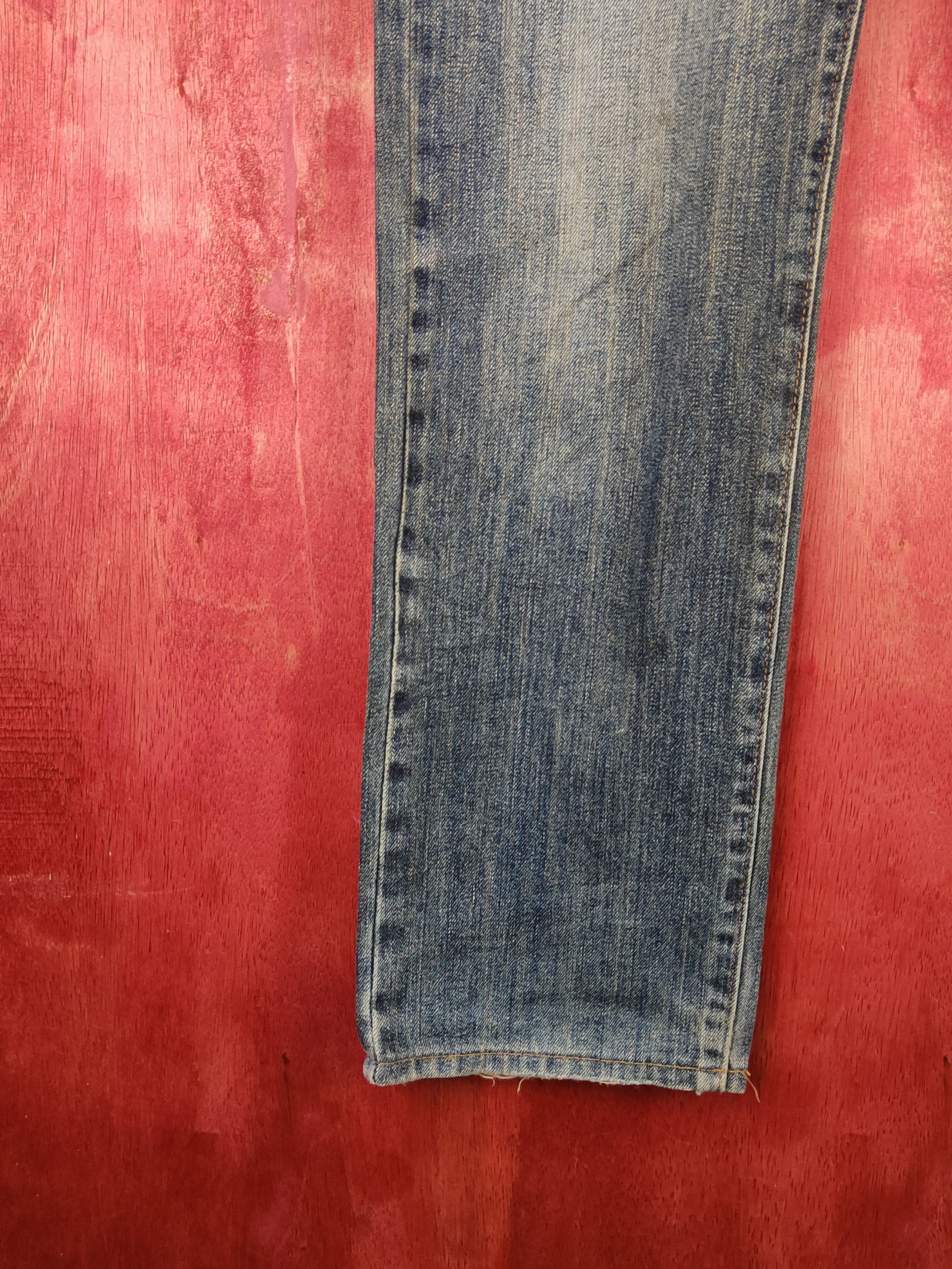 Edwin Edwin Dark Blue Faded Distressed Ripped Jeans #S1640 Size US 28 / EU 44 - 4 Thumbnail