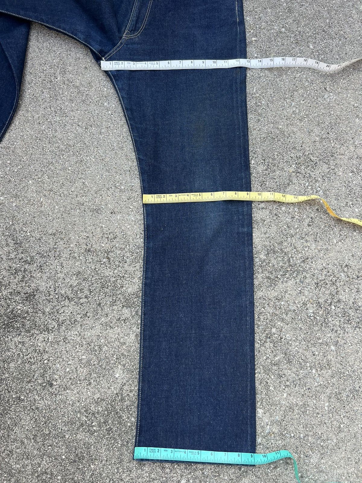 45rpm Vintage 90s 45rpm Japan Mud Denim Straight Leg Jeans Size US 32 / EU 48 - 4 Thumbnail