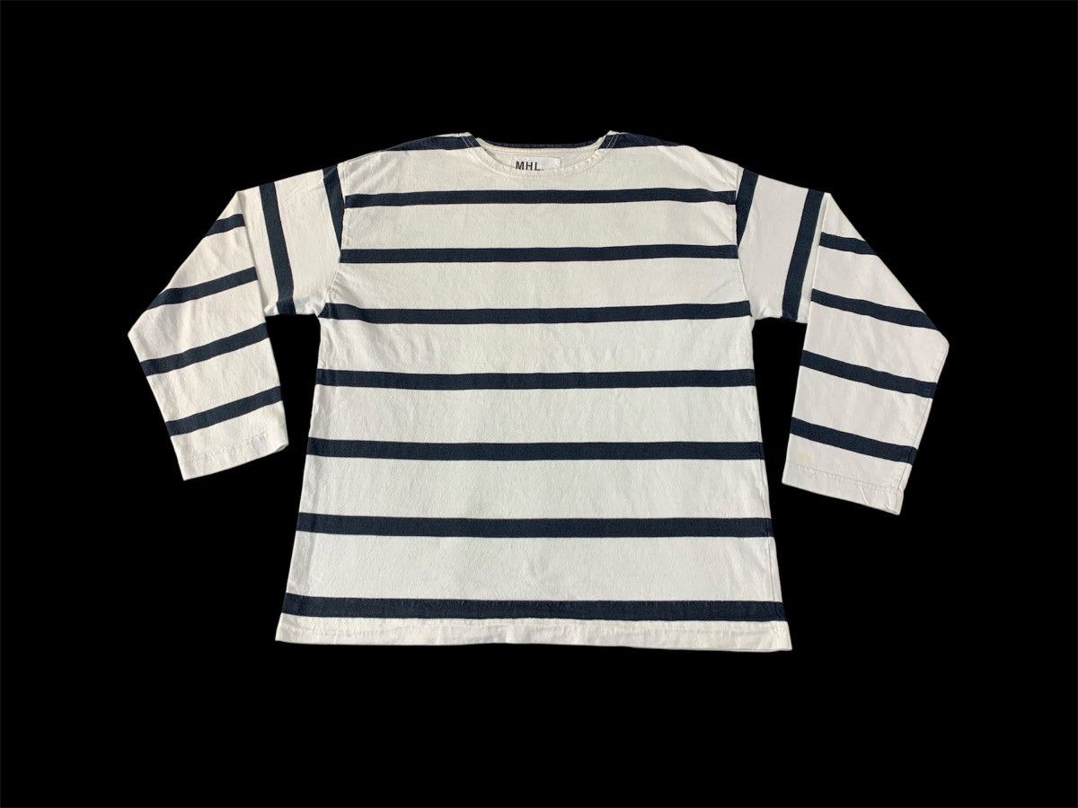 Margaret Howell Hype Margarett Howell London Striped Longsleeve Crewneck Tee Size L / US 10 / IT 46 - 1 Thumbnail