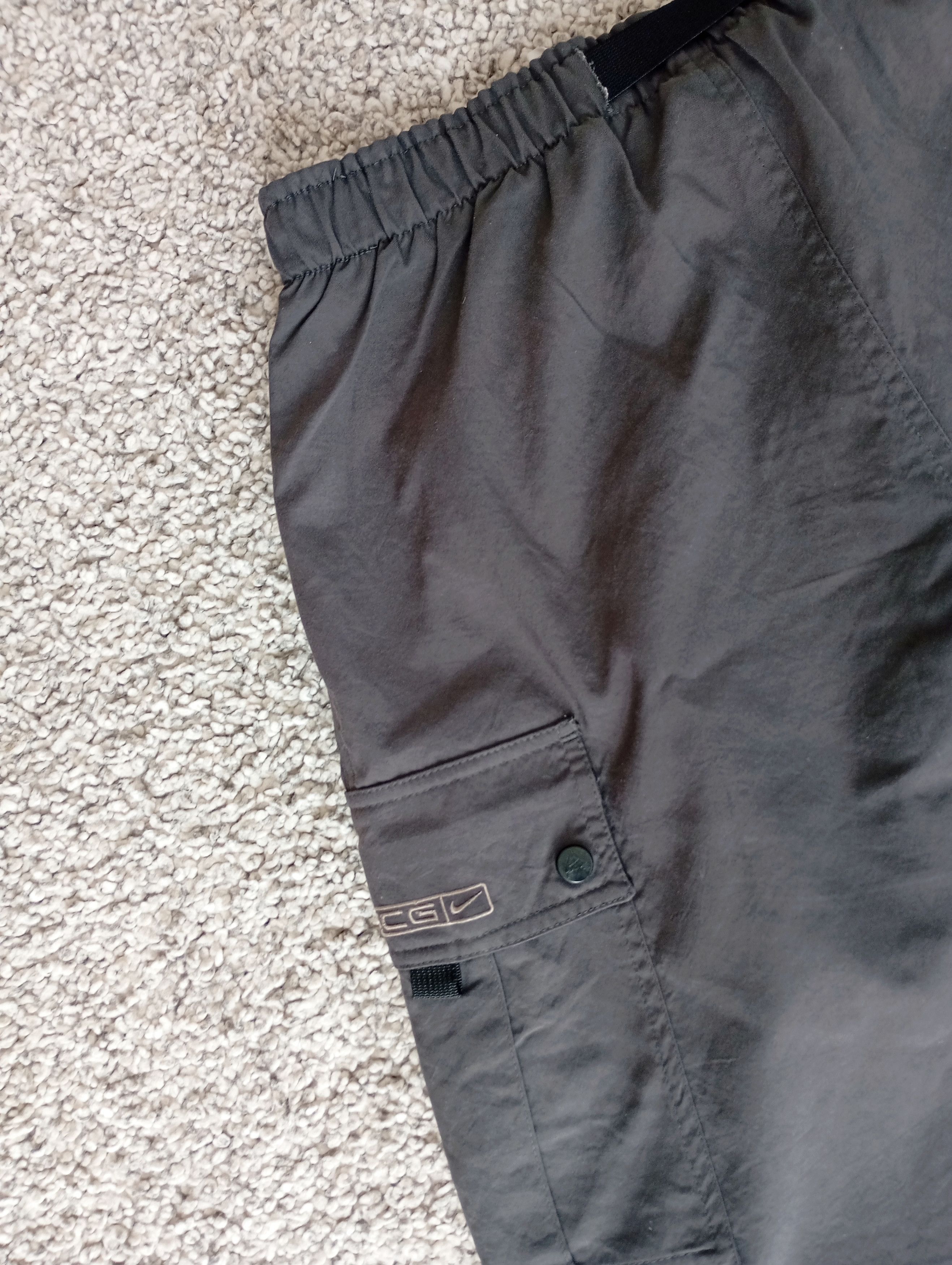 Nike × Nike ACG × Vintage Vintage Nike ACG Dark Gray Cargo Shorts Rare Streetwear Hype Size US 32 / EU 48 - 7 Thumbnail