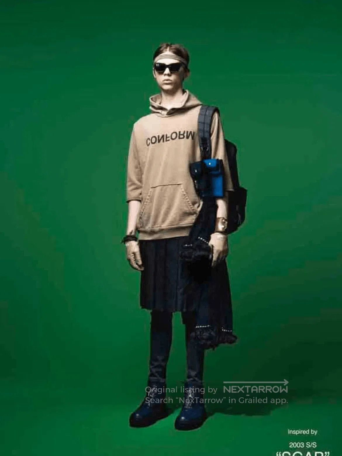 Undercover Sz 2 UNdercover 16SS SCAB GIZ Half Sleeves Hoodie. Size US M / EU 48-50 / 2 - 9 Thumbnail