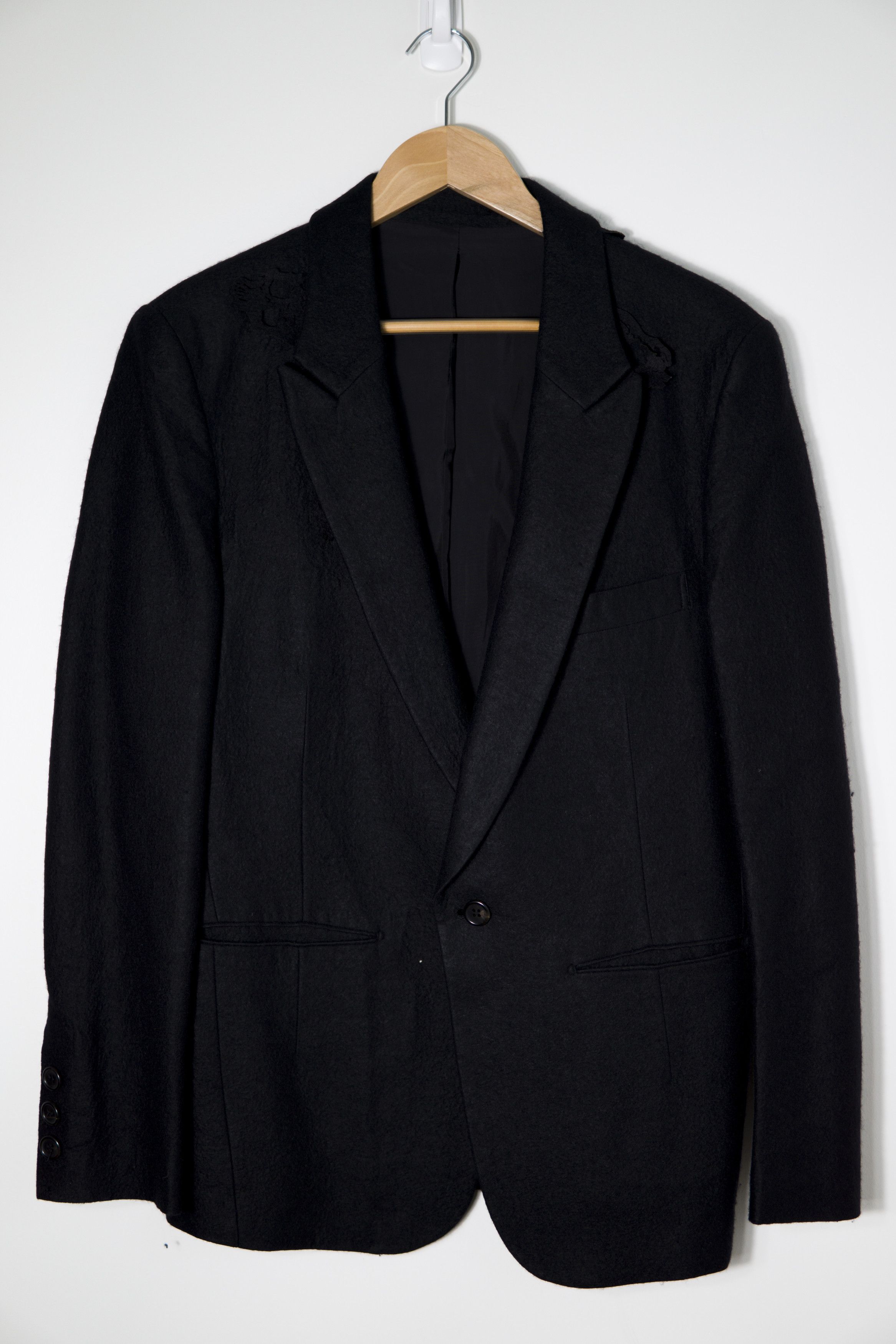 Undercover FW05 Laser Cut Skull Wool Jacket Size US L / EU 52-54 / 3 - 3 Thumbnail