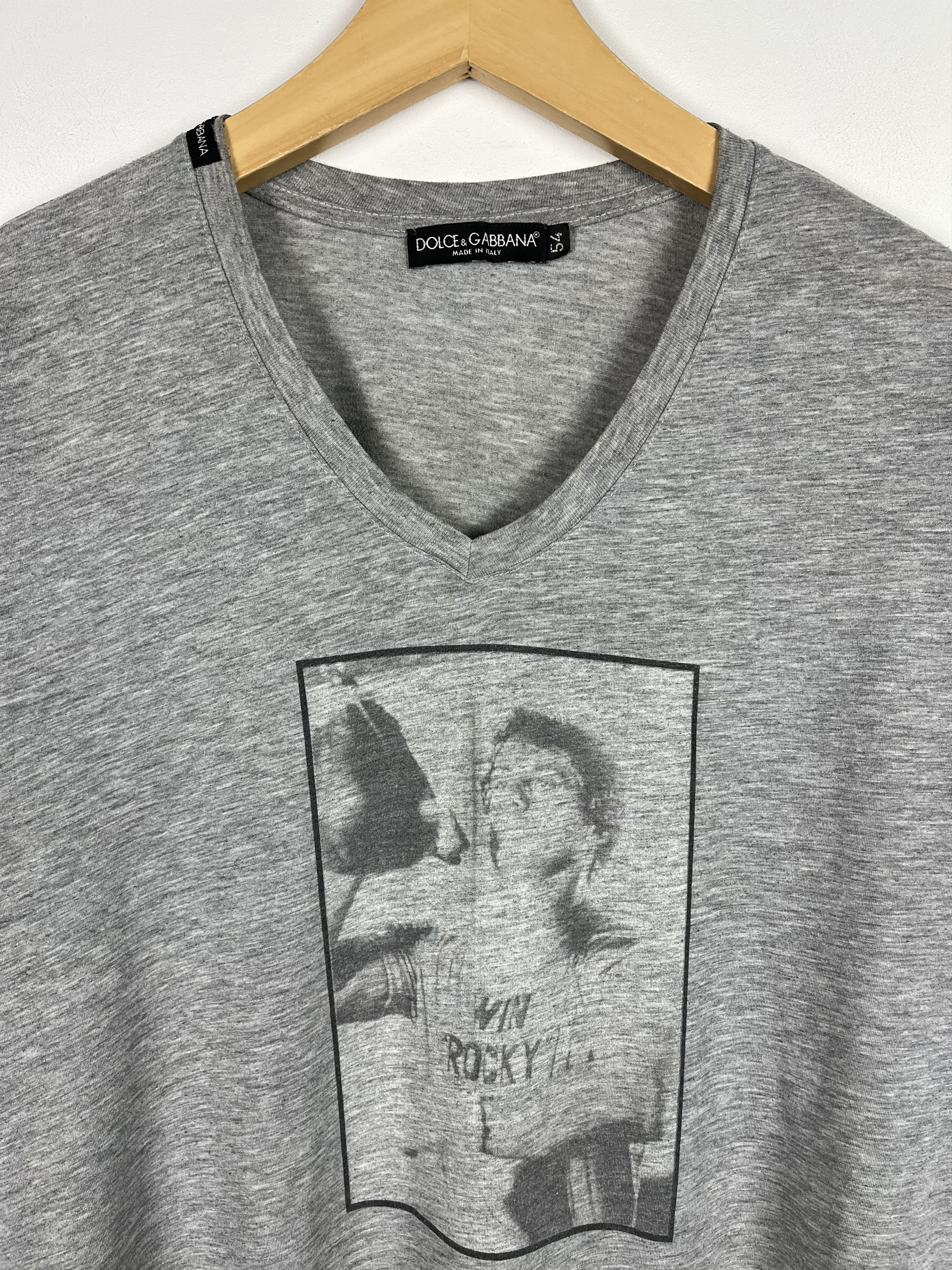 Dolce & Gabbana Vintage Dolce & Gabbana Rocky Balboa Y2K T Shirt 00’s Size US L / EU 52-54 / 3 - 6 Thumbnail