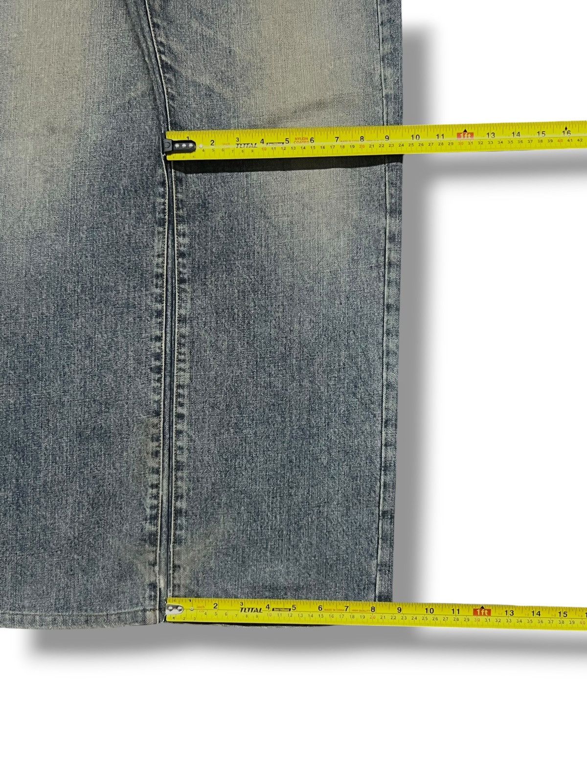Japanese Brand Baggy Vintage Bobson Chessking Japan - Faded Wash,Distressed Size US 33 - 16 Thumbnail