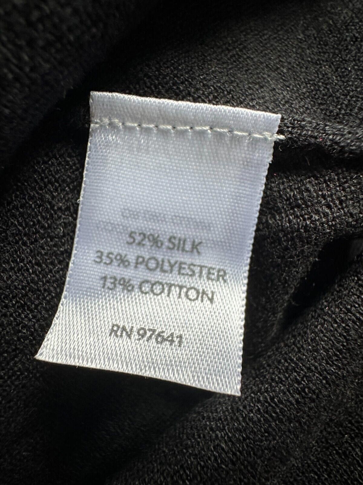 Designer J.Jill Buttons Side Black Sweater silk blend Women size M-P Size M / US 6-8 / IT 42-44 - 6 Thumbnail