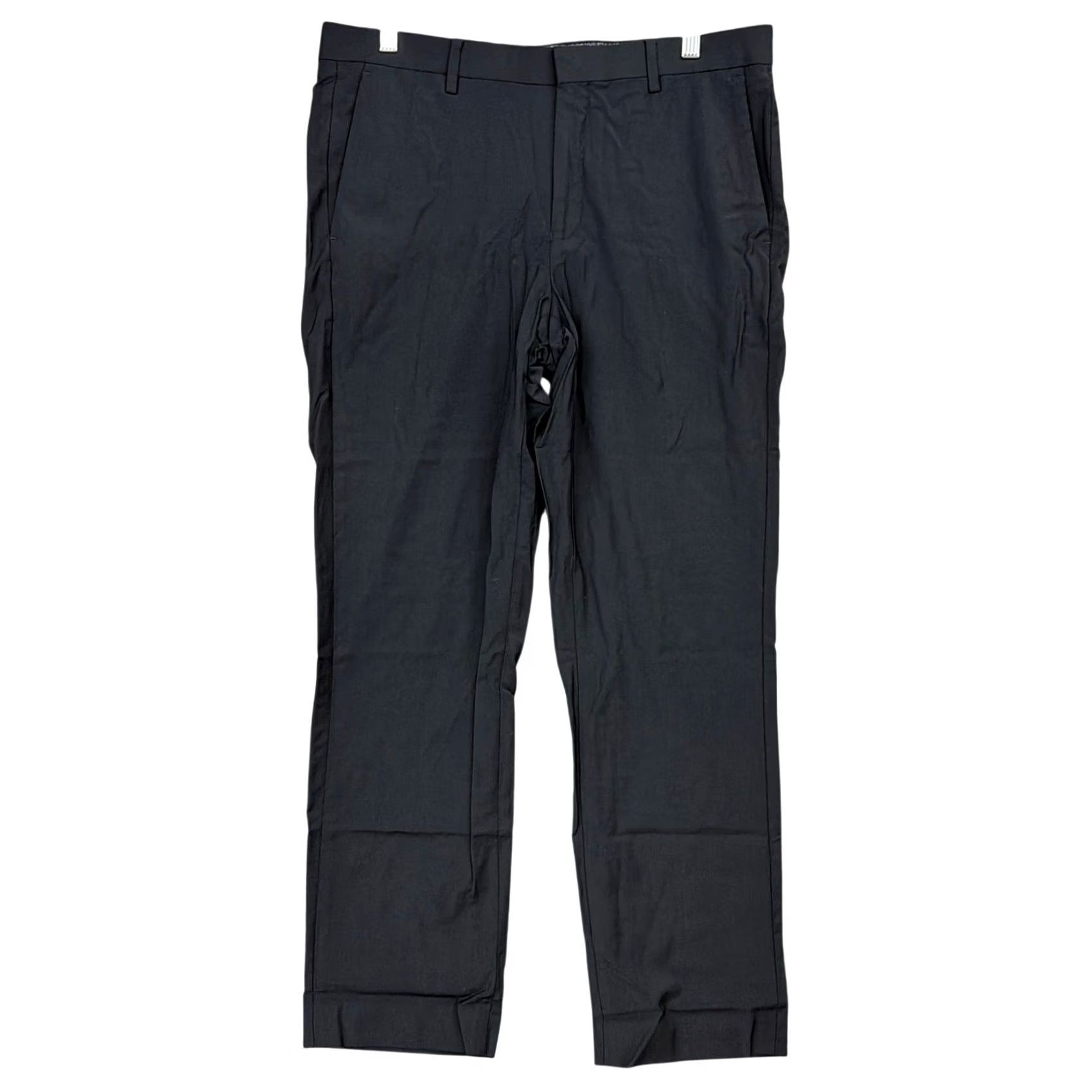 Murano Murano Mens Black Performance Pants Size 34 Tech Stretch Wool Blend Dress Workwear Size US 34 / EU 50 - 2 Thumbnail