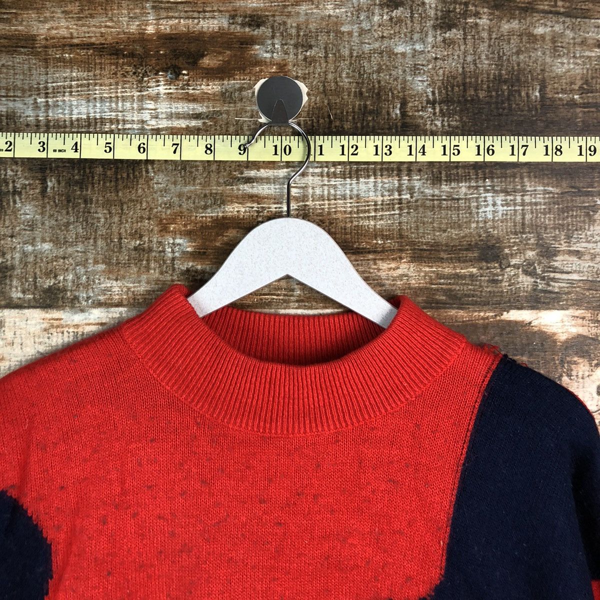 Homespun Knitwear × Japanese Brand Alpaca peru Red vintage Knitwear #A2189 Size M / US 6-8 / IT 42-44 - 4 Thumbnail